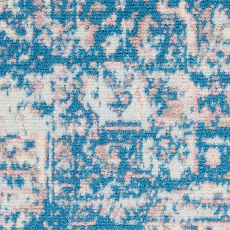 Bungalow Rose Burnie Oriental Blue/Ivory Area Rug & Reviews Wayfair